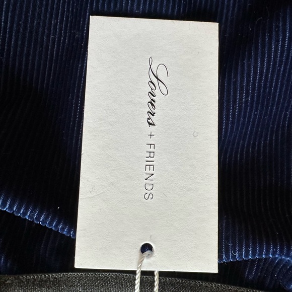 Lovers + Friends Beautiful velvet-feel blue leggings - Picture 9 of 10